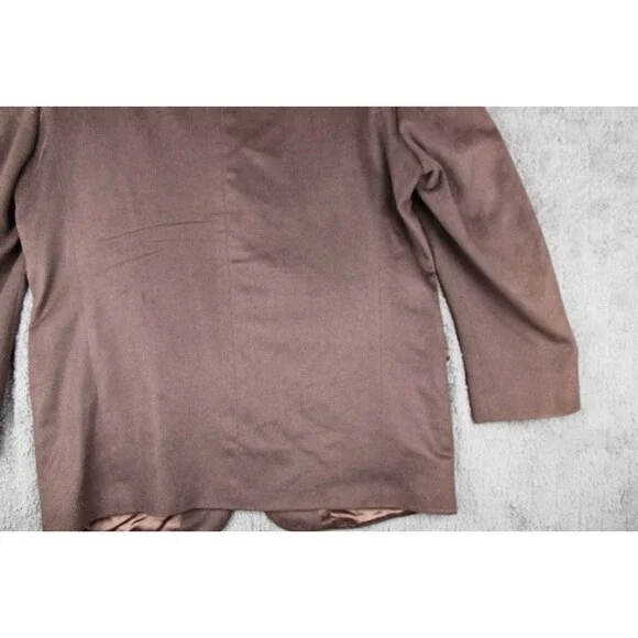 Louis Dell Olio Brown 100% Italian Cashmere Coat Blazer Jacket Mens Size 42R